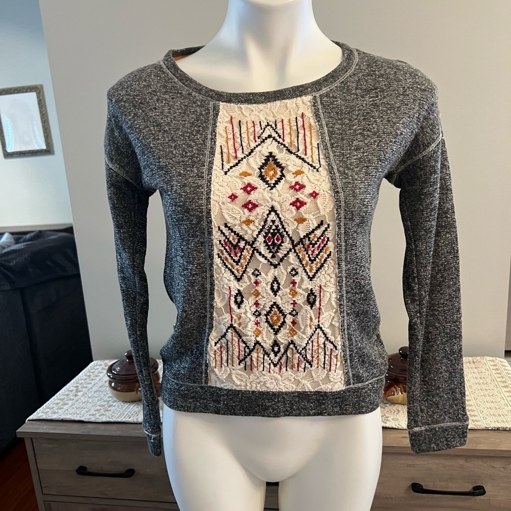 Jolt Aztec grey sweater